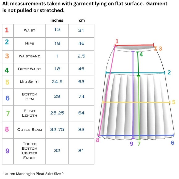 Lauren Manoogian Pleat Skirt Camel Sz 2 Medium Pleated Drop Waist Wool Alpaca BN - Picture 15 of 16